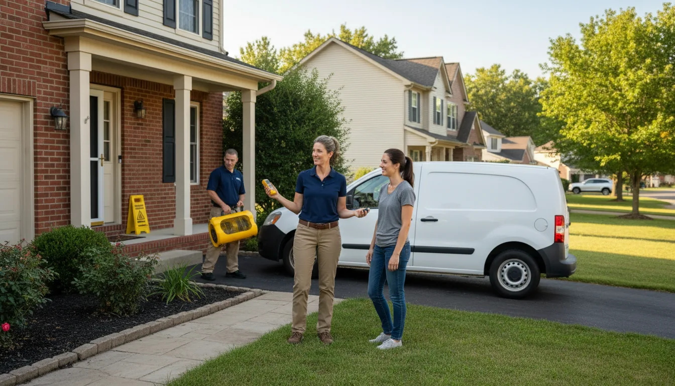 Residential water damage restoration in Bristol, SD